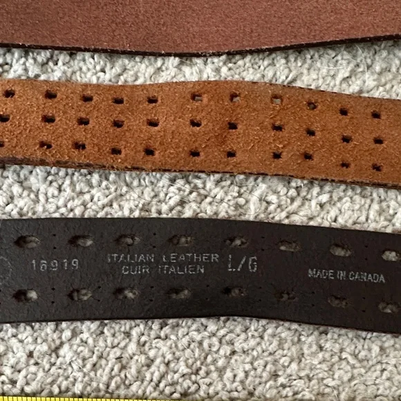 Bundle of 4 Vintage Genuine Leather Belts (Italian  display picture 2